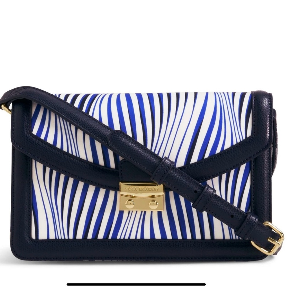 Vera Bradley Tess crossbody in wavy stripe shoulder bag